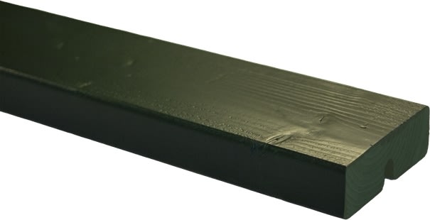 Plus Café Plankbänk med ryggstöd | L 127 cm | Grön