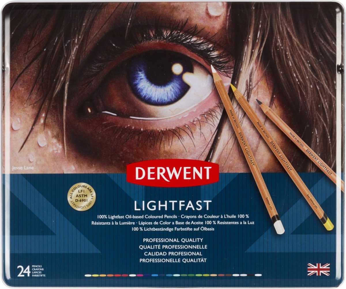Derwent Lightfast Färgblyertspennor | 24 färger