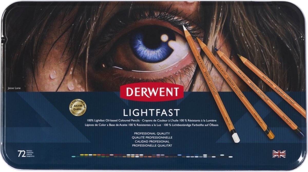 Derwent Lightfast Färgblyertspennor | 72 färger