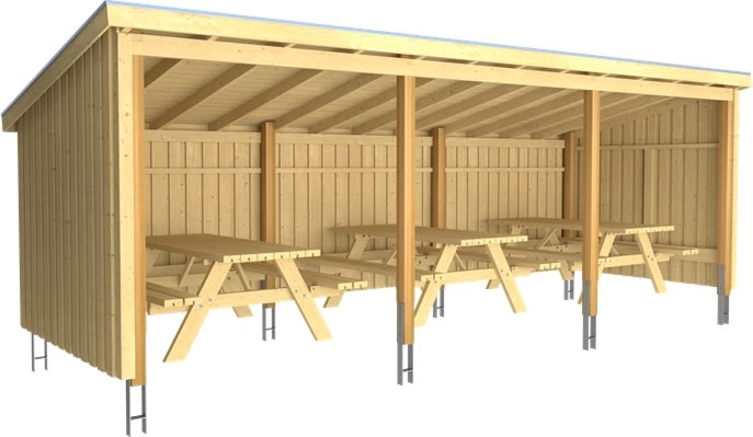 Plus Nordic matkassehus, 3-moduligt, typ 1C