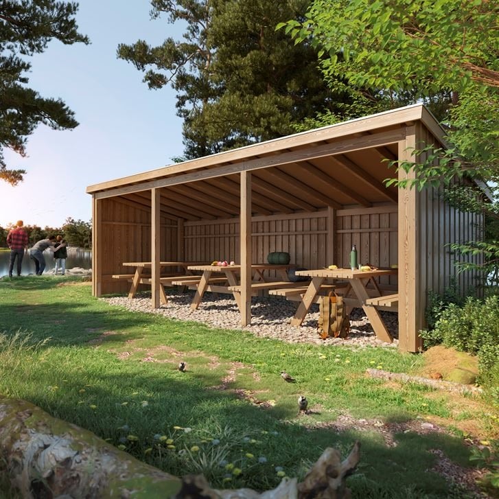 Plus Nordic matkassehus, 3-moduligt, typ 1C