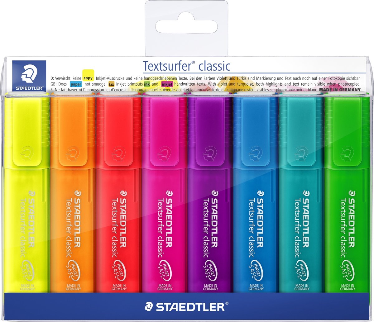 Staedtler Highlighter | Rainbow | 8 färger