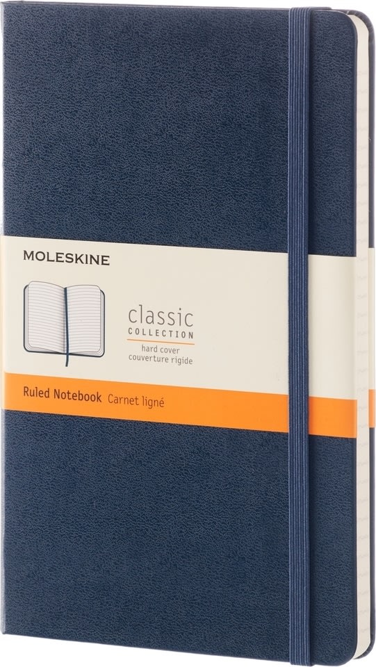 Notebook Moleskine Classic Anteckningsbok L Blå