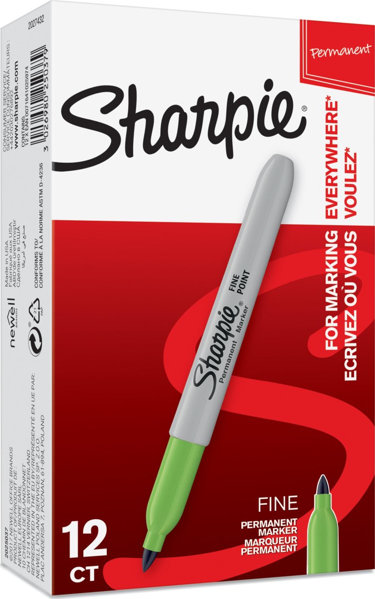 Sharpie Permanent Marker | Fine Point | Limegrön