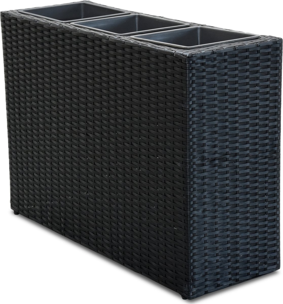 OUTDOOR blomkruka L.84 x D.30 x H.60 cm, svart