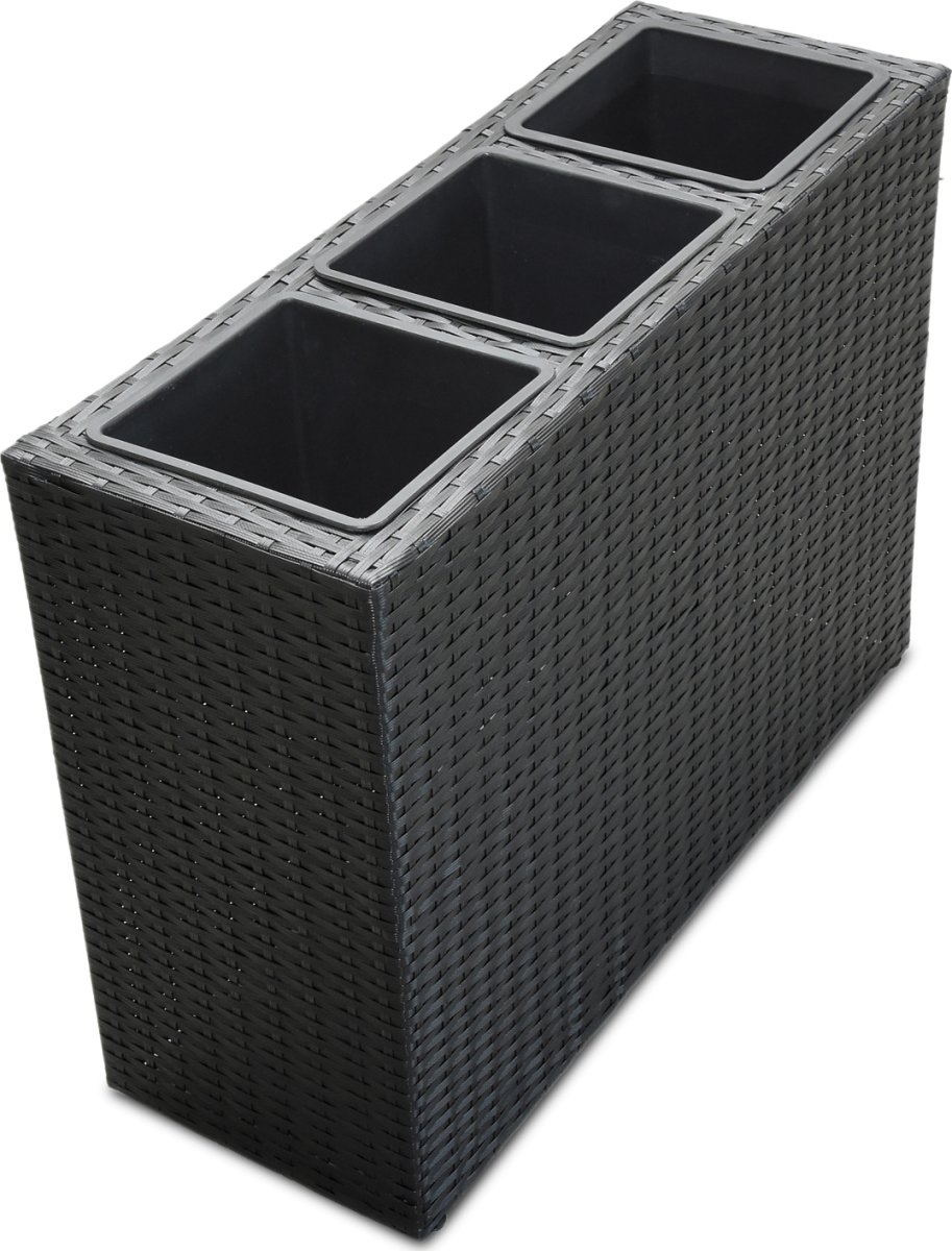 OUTDOOR blomkruka L.84 x D.30 x H.60 cm, svart