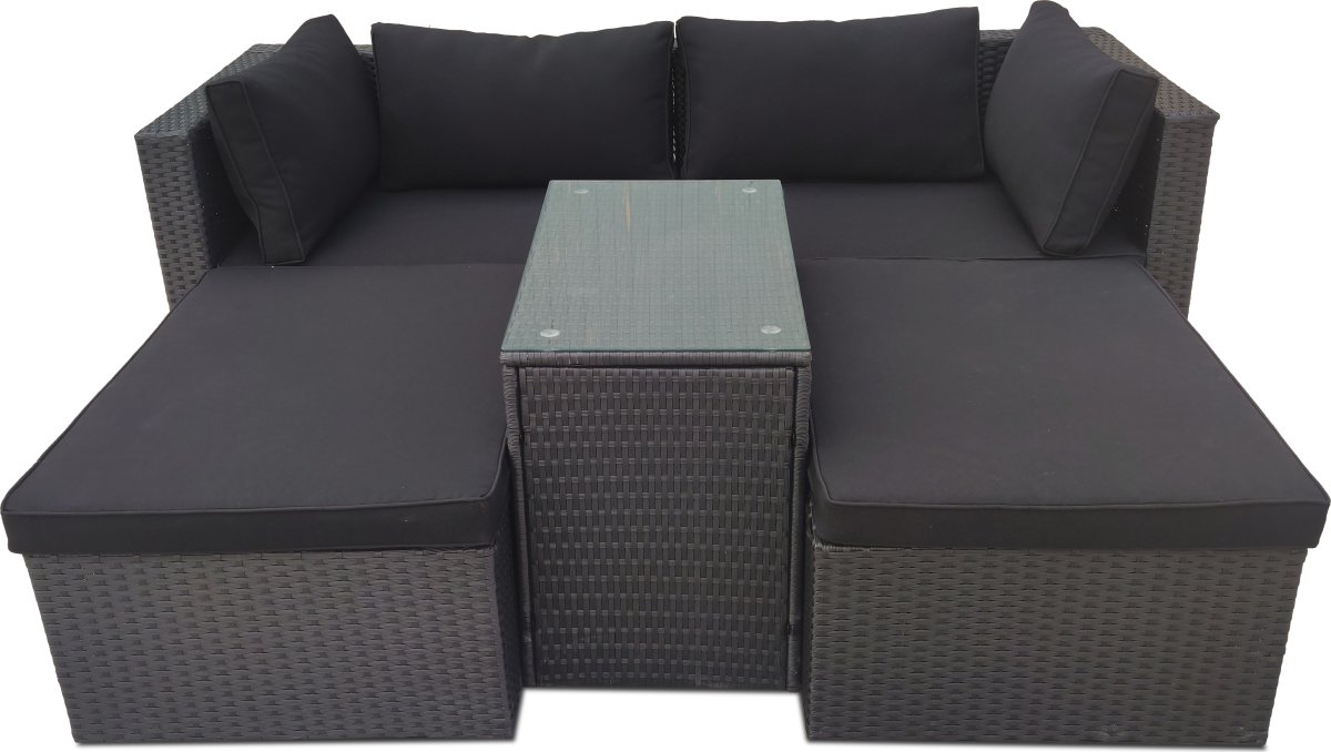OUTDOOR soffgrupp / loungegrupp, Svart