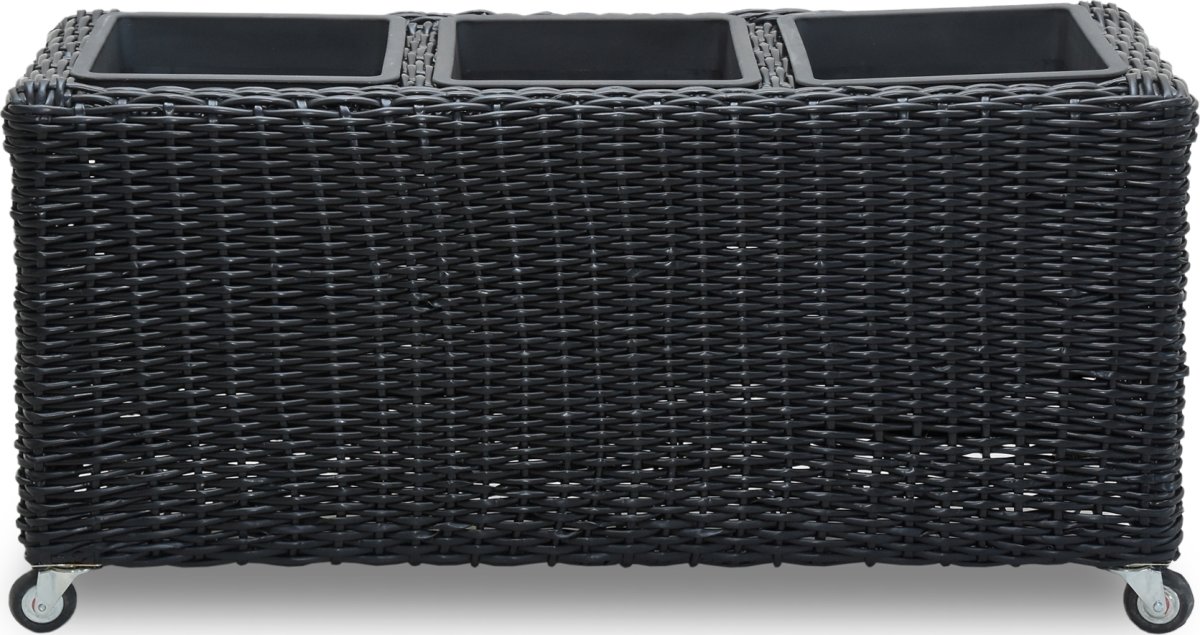 OUTDOOR blomkruka L.84 x D.30 x H.40 cm, svart
