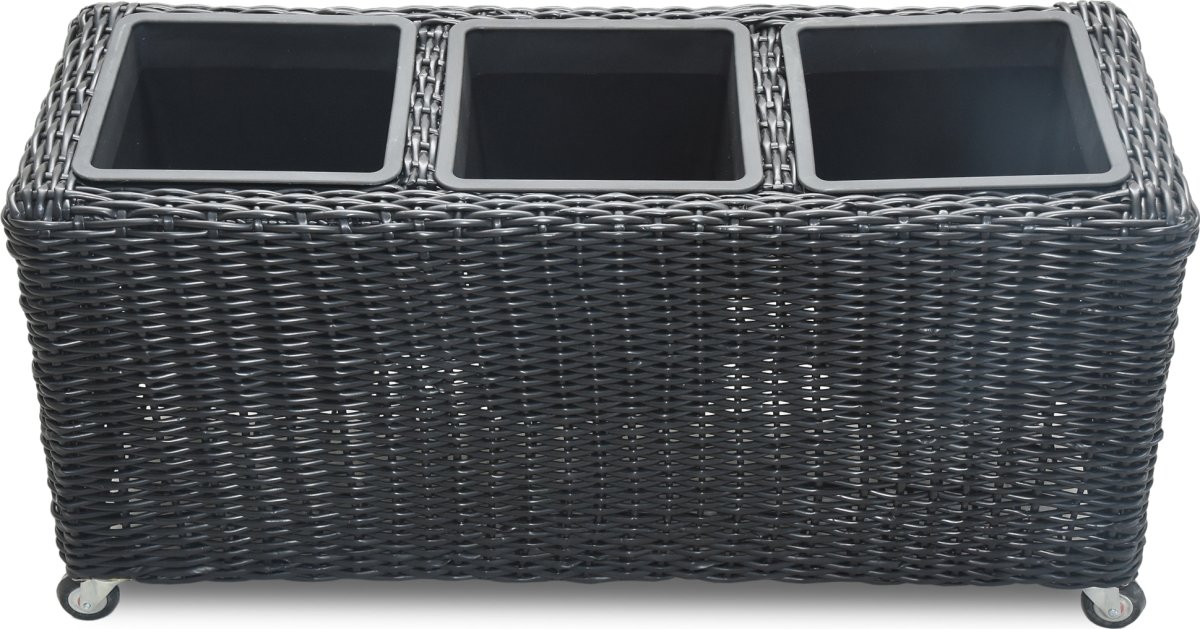 OUTDOOR blomkruka L.84 x D.30 x H.40 cm, svart