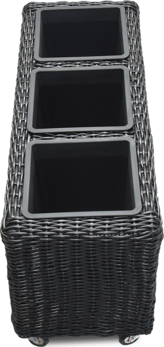 OUTDOOR blomkruka L.84 x D.30 x H.40 cm, svart