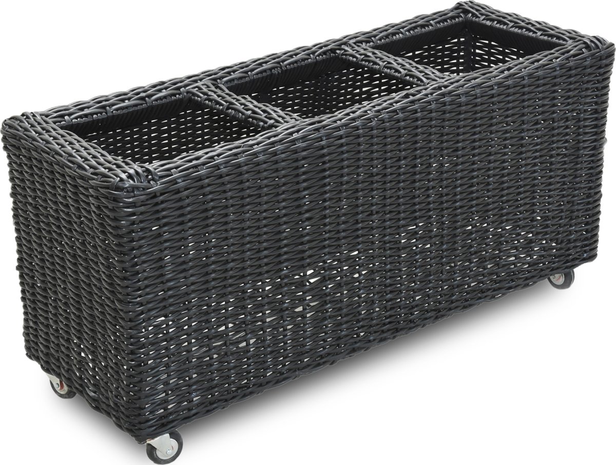 OUTDOOR blomkruka L.84 x D.30 x H.40 cm, svart