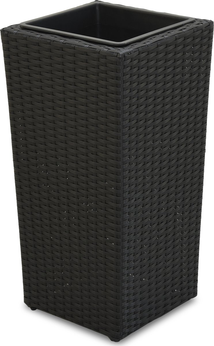 OUTDOOR blomkruka L.35 x D.35 x H.70 cm, svart