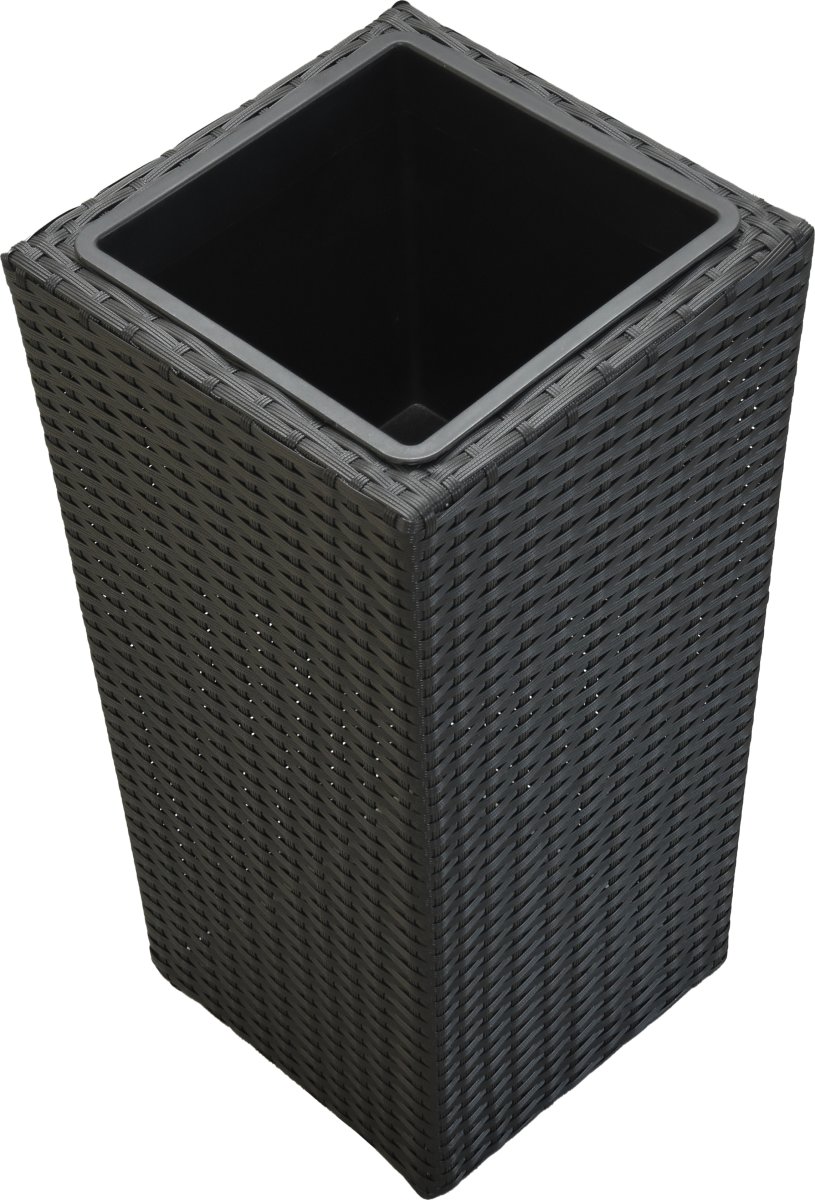 OUTDOOR blomkruka L.35 x D.35 x H.70 cm, svart