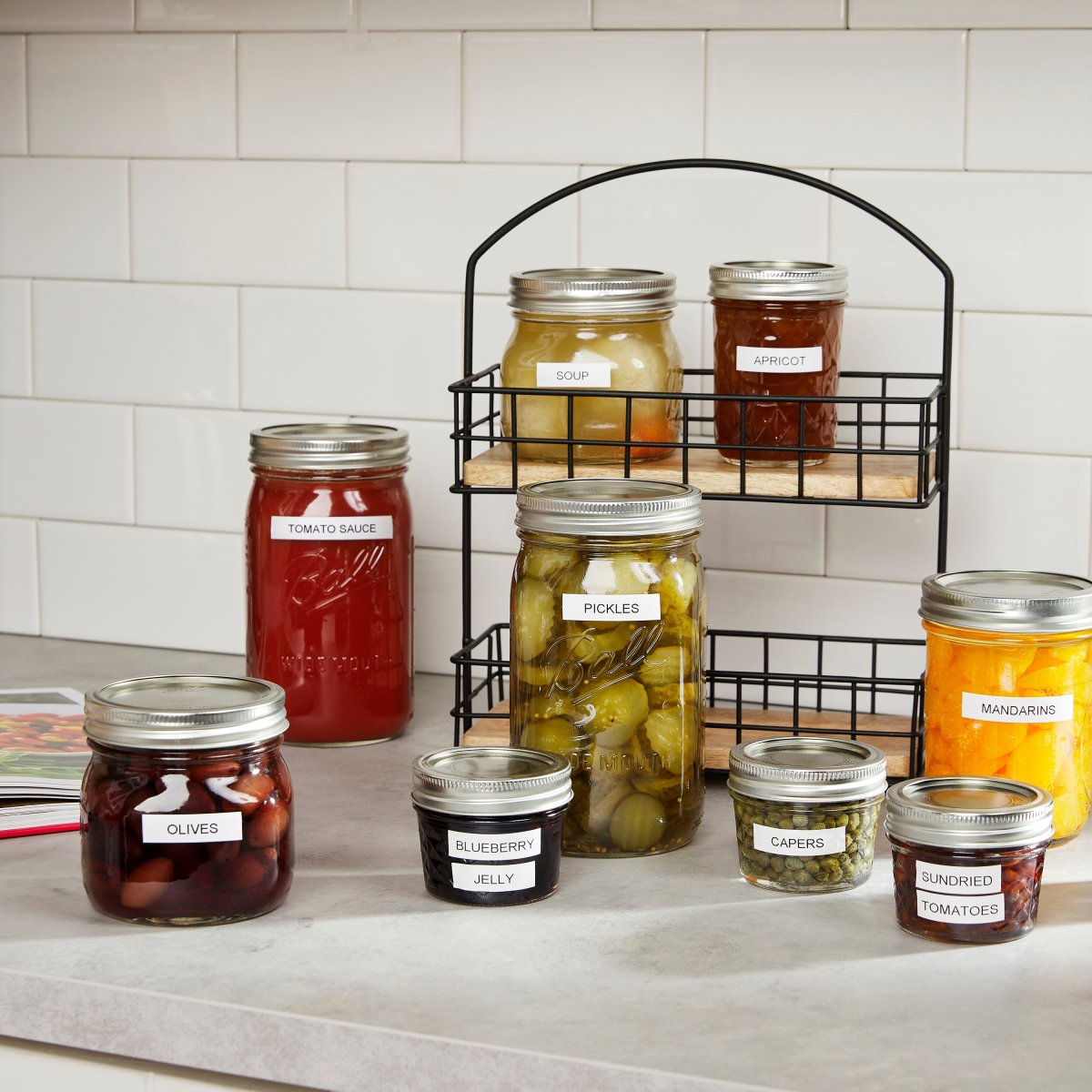 Dymo D1 Durable etikettape 12mm, svart på vit