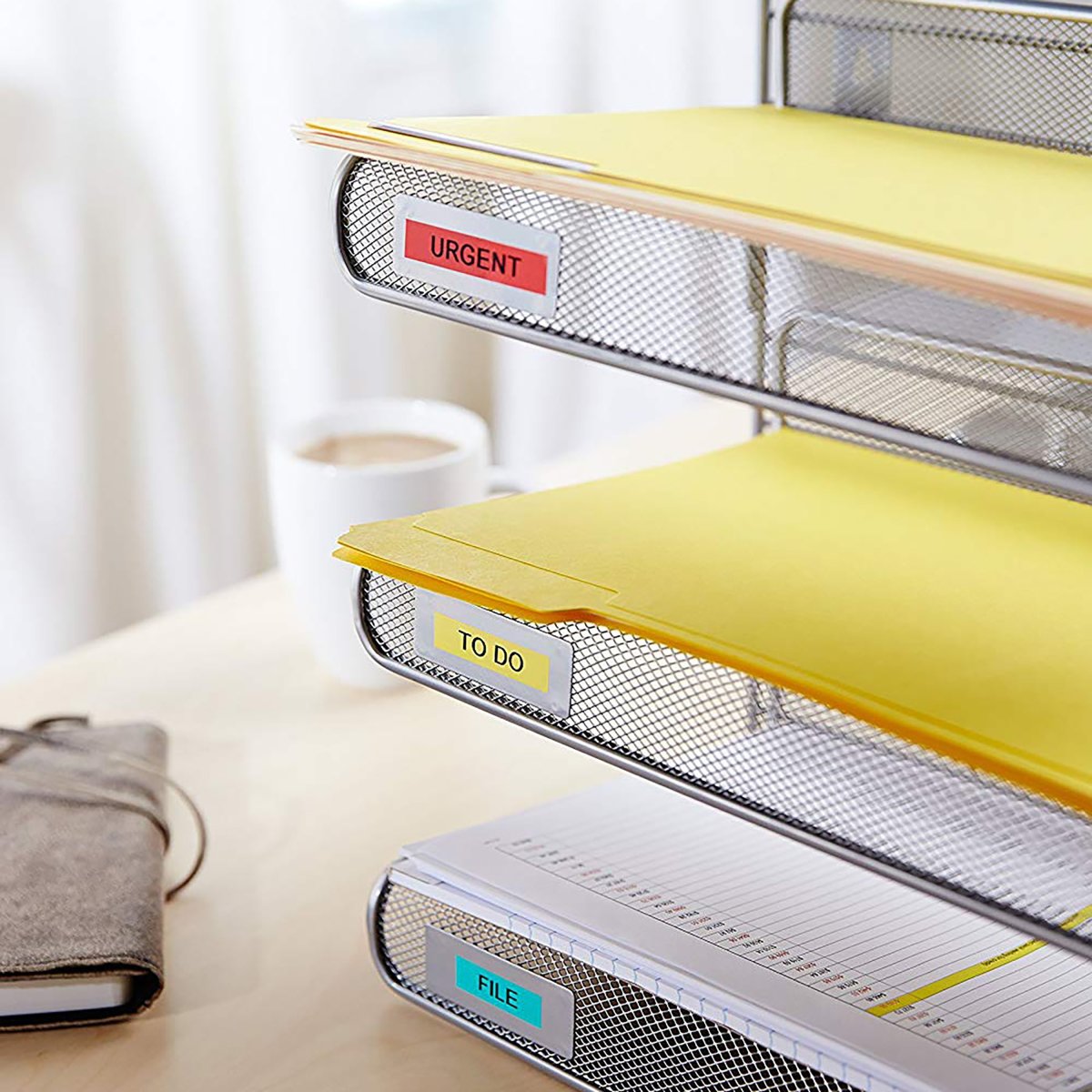 Dymo D1 märktejp 6mm, svart på gul