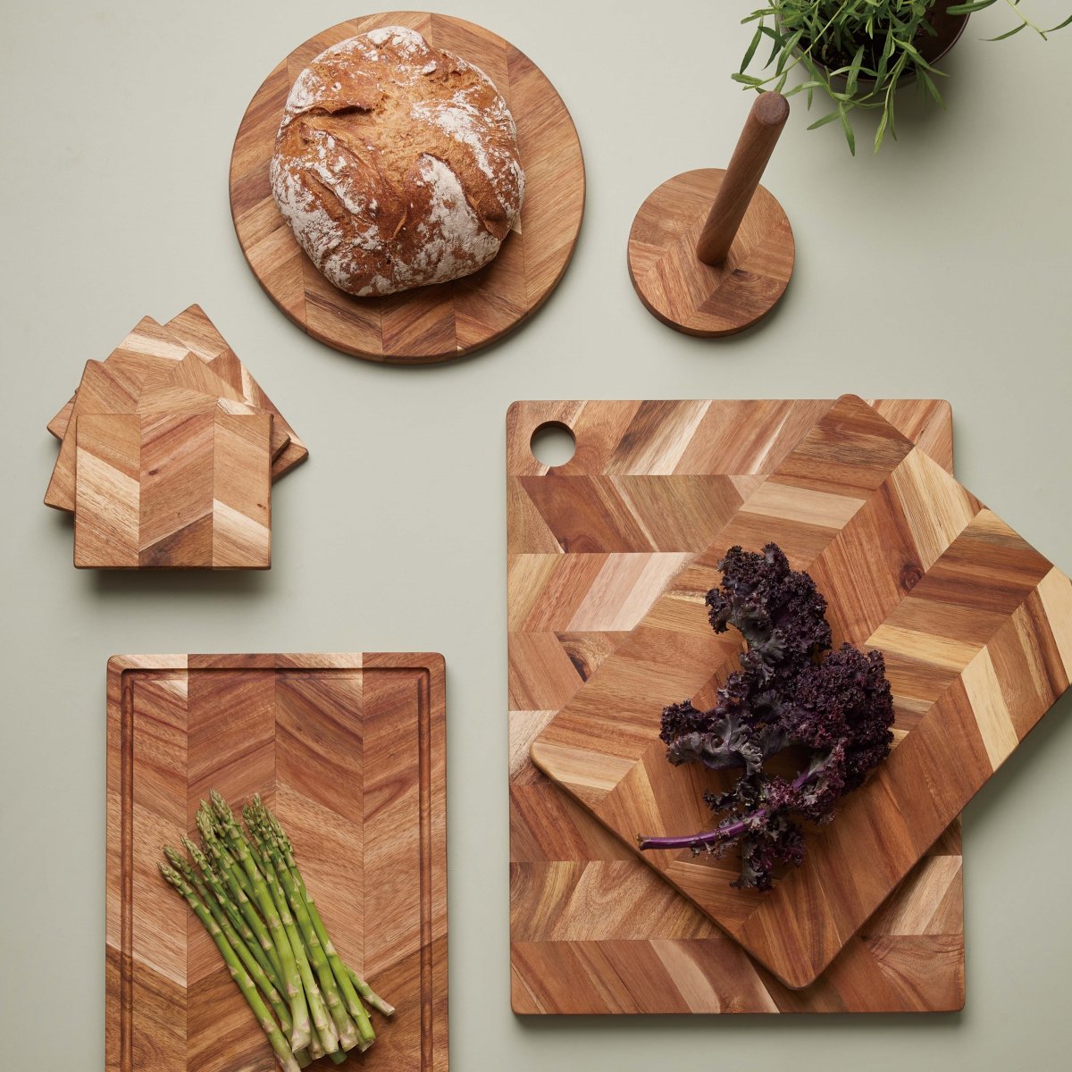 Aida Design Herringbone skärbräda, 40 x 26 cm