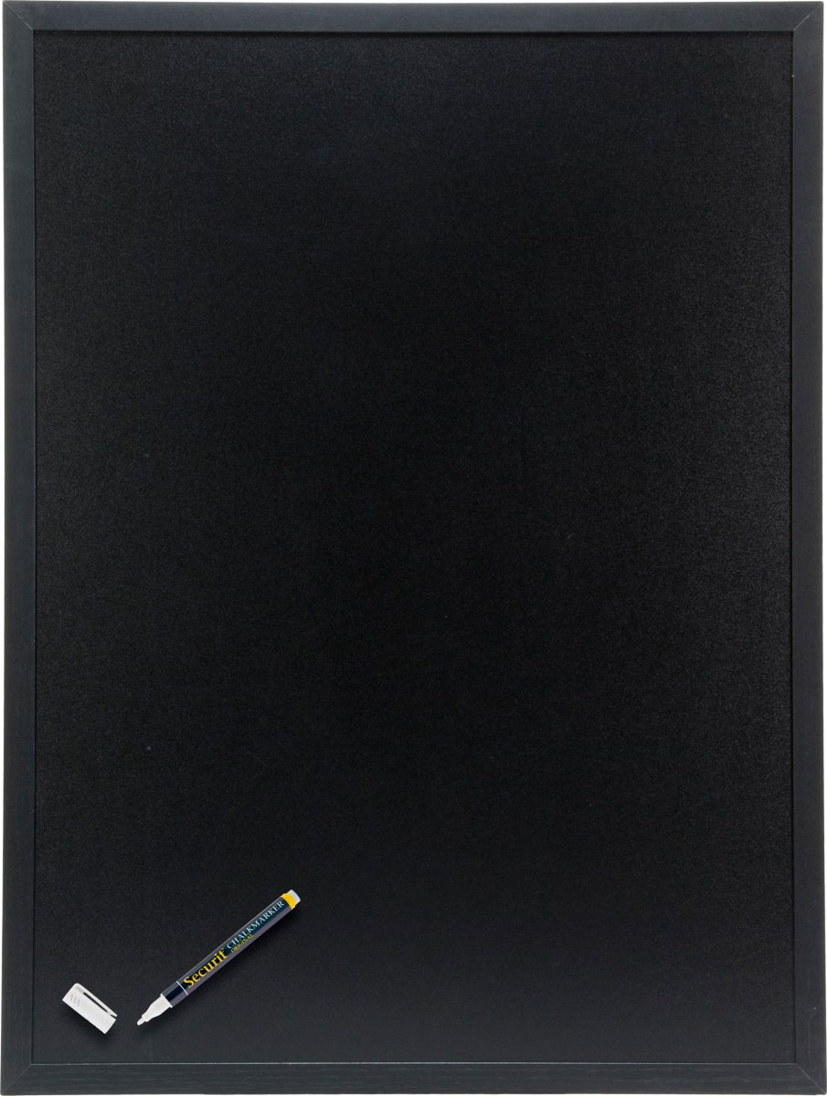 Securit Woody Griffeltavla, 80x60 cm, svart