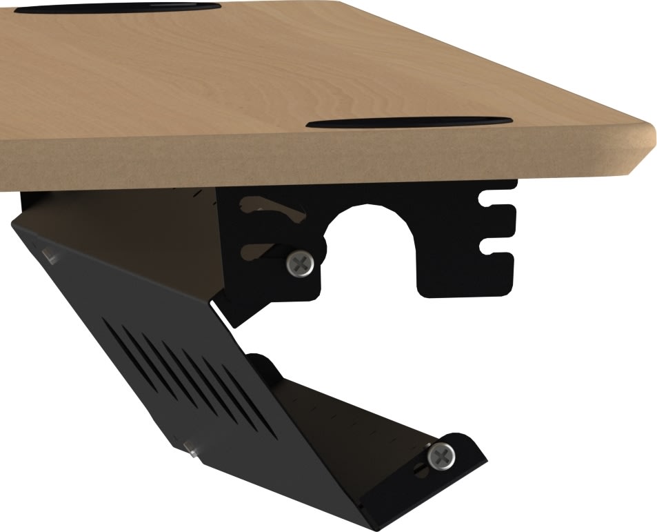 Universal kabelränna, 96-166 cm, Svart