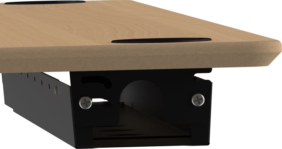 Universal kabelränna, 96-166 cm, Svart