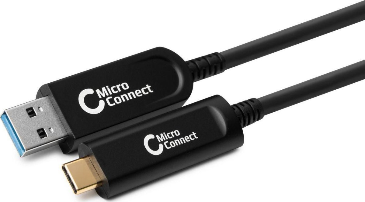 MicroConnect Optic Fiber USB-C till USB-A-kabel 5m