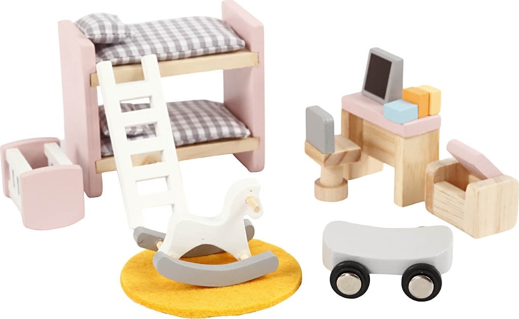 VIGA dockhusmöbler för barnrum | 8 delar