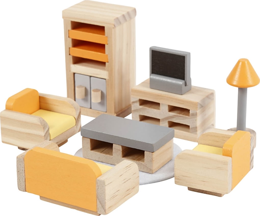 VIGA dockhusmöbler för vardagsrum | 8 delar