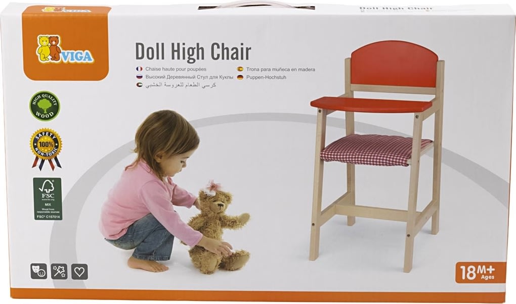 VIGA barnstol för docka | Röd