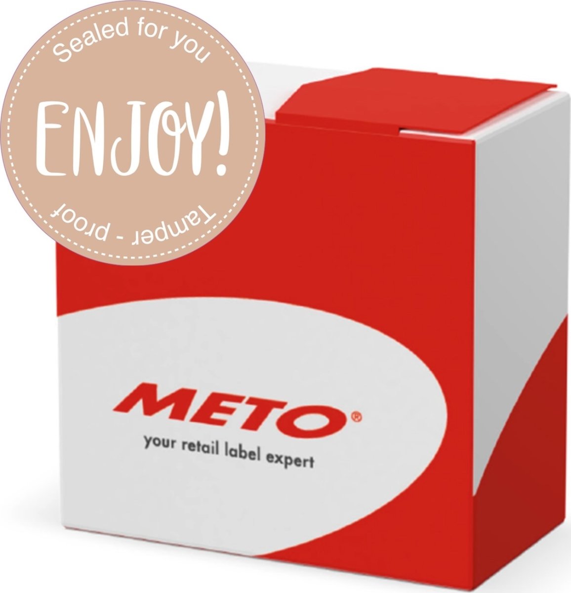 Meto Secure förseglingsetikett | Enjoy | Ø50 mm