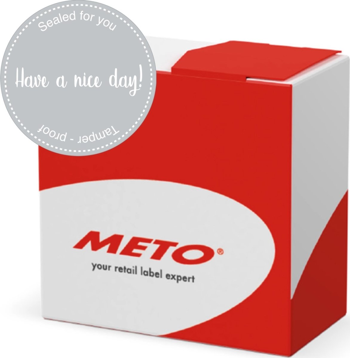 Meto Secure förseglingsetikett | Nice day | Ø80 mm