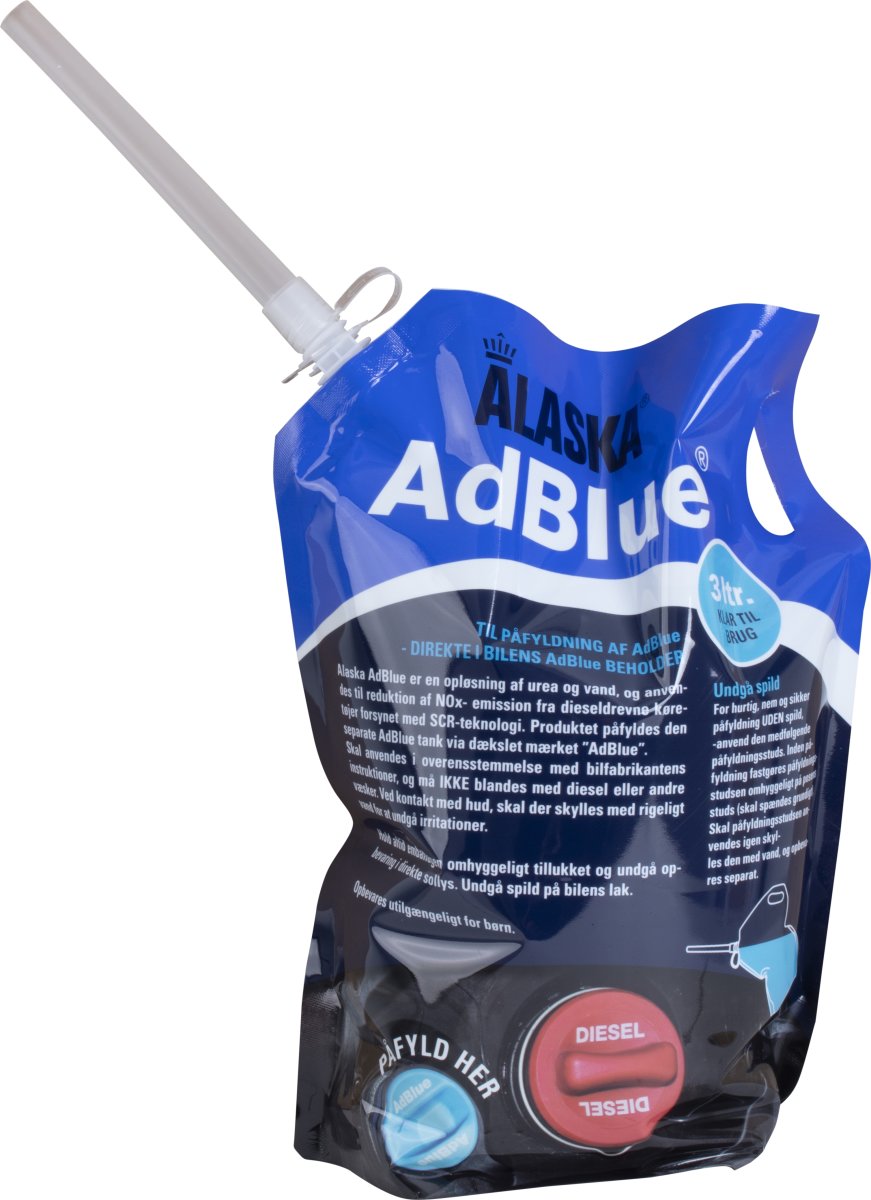 Alaska AdBlue | Påse med hällpip | 3 liter
