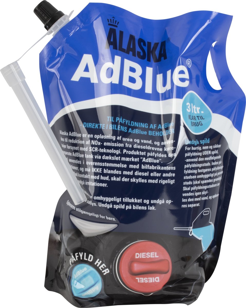 Alaska AdBlue | Påse med hällpip | 3 liter