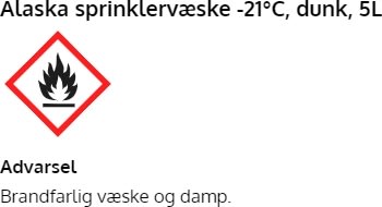 Alaska sprinklervätska, -21 °C, Dunk, 5 l