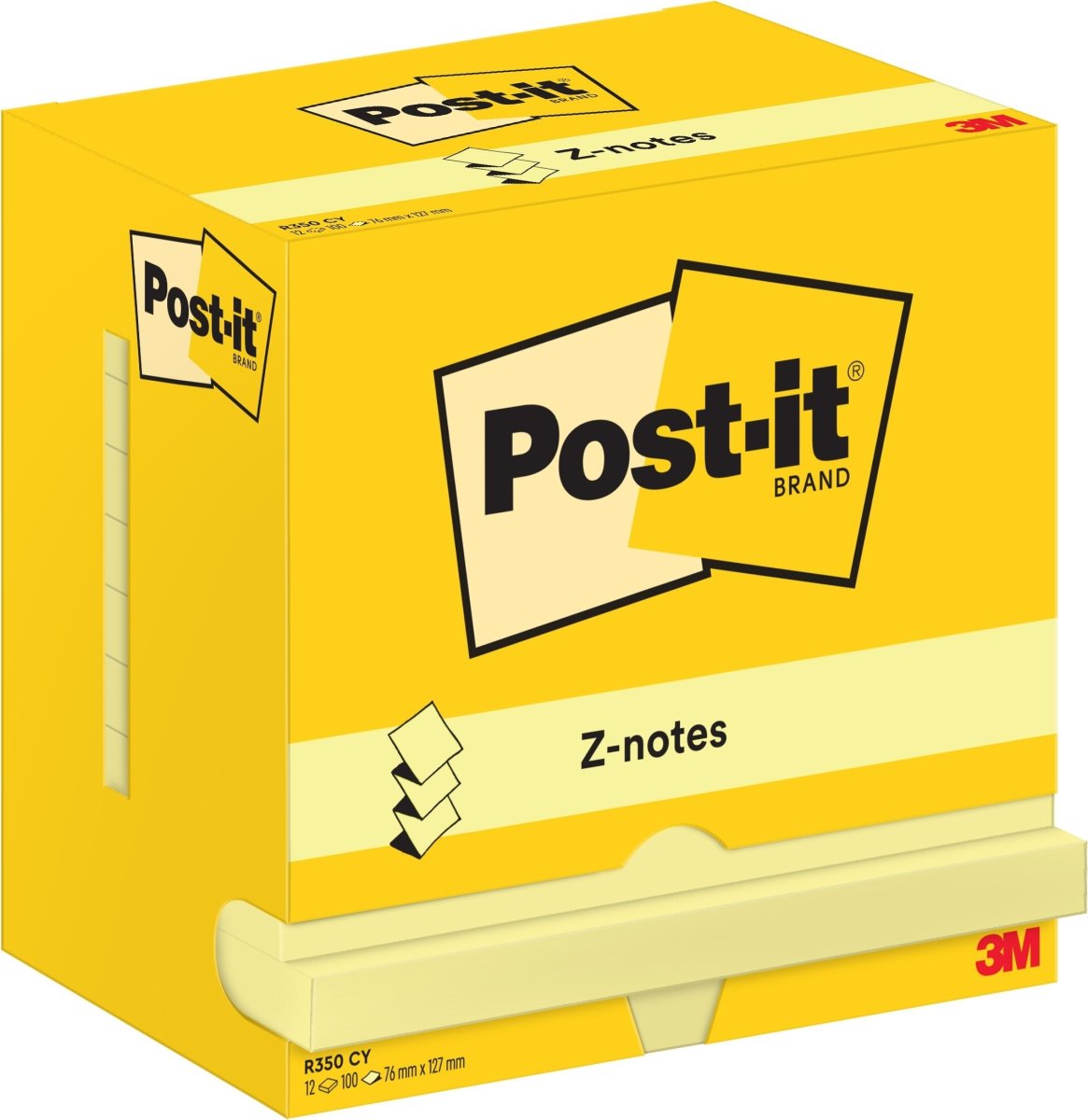 Post-it Z-notes 76x127 mm, gul
