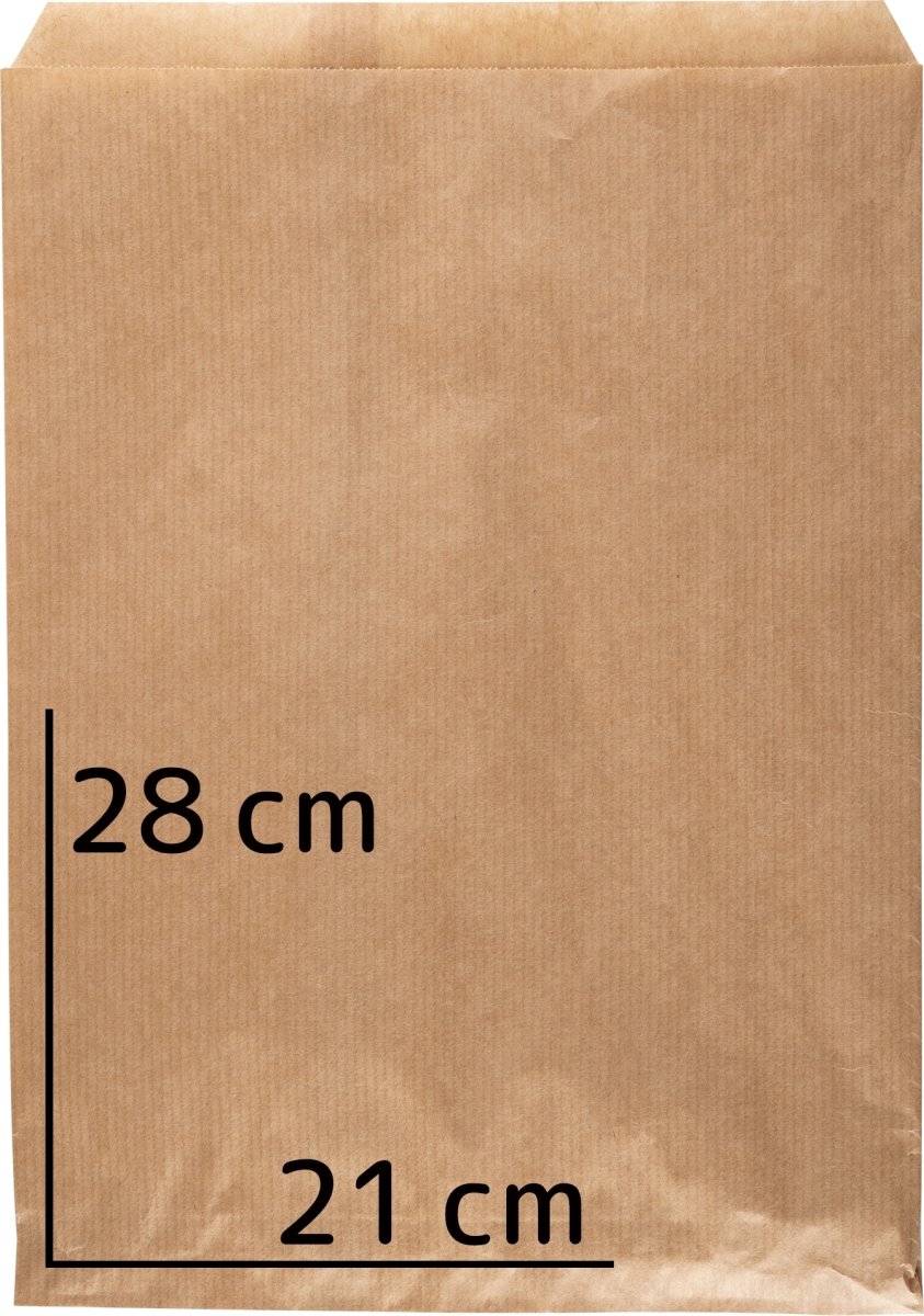 Papperspåse | 28 x 21 cm | 40 g | Brun