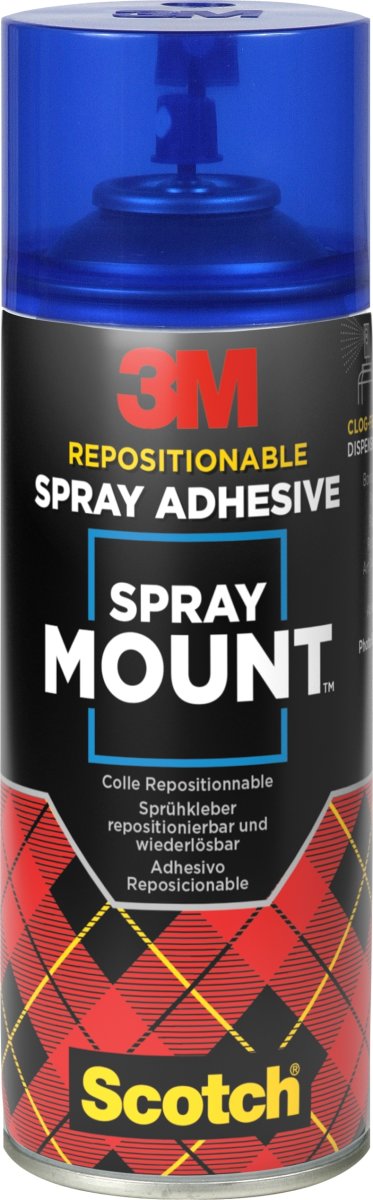 3M Spray Mount spraylim, 400 ml, blå