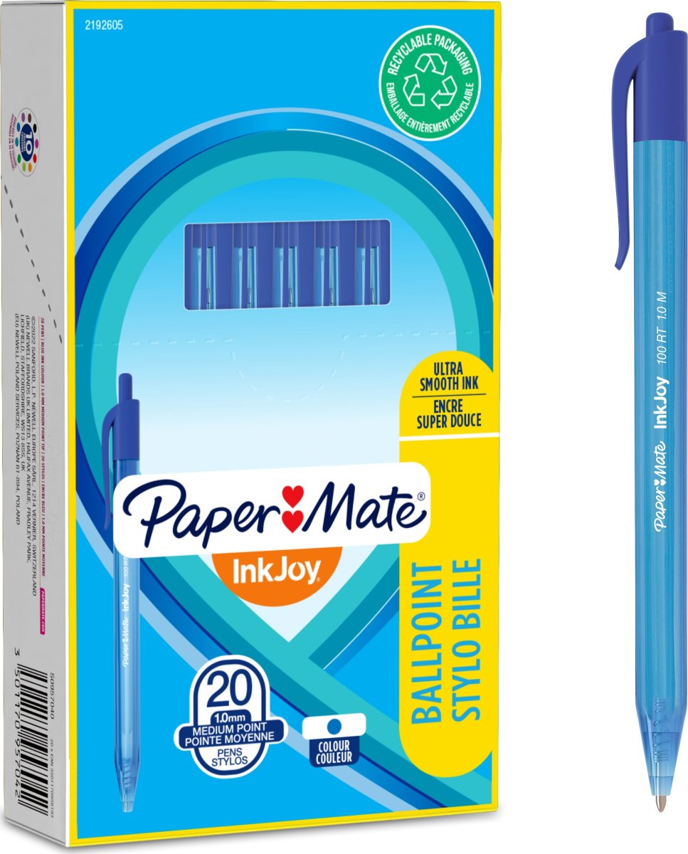 Paper Mate InkJoy 100 kulspetspenna | Blå
