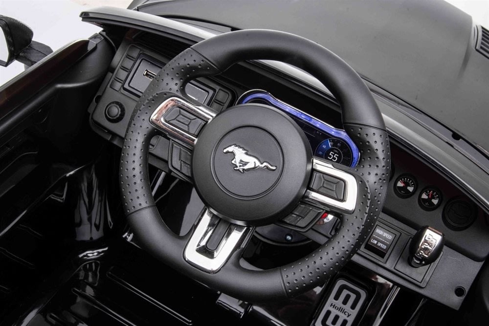 Ford Mustang barnbil eldriven 24 V svart