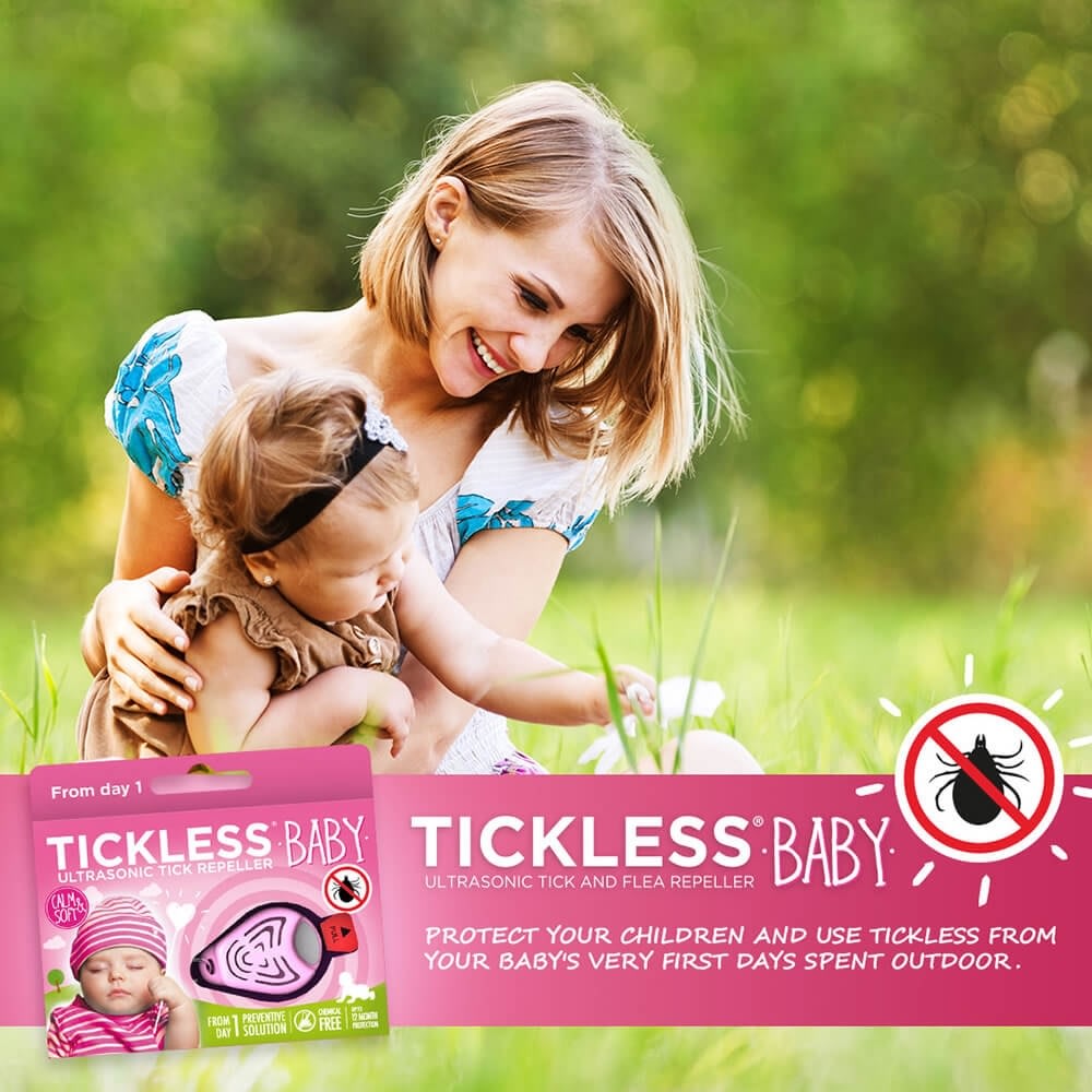 Tickless Baby/Kid fästingskydd | Rosa