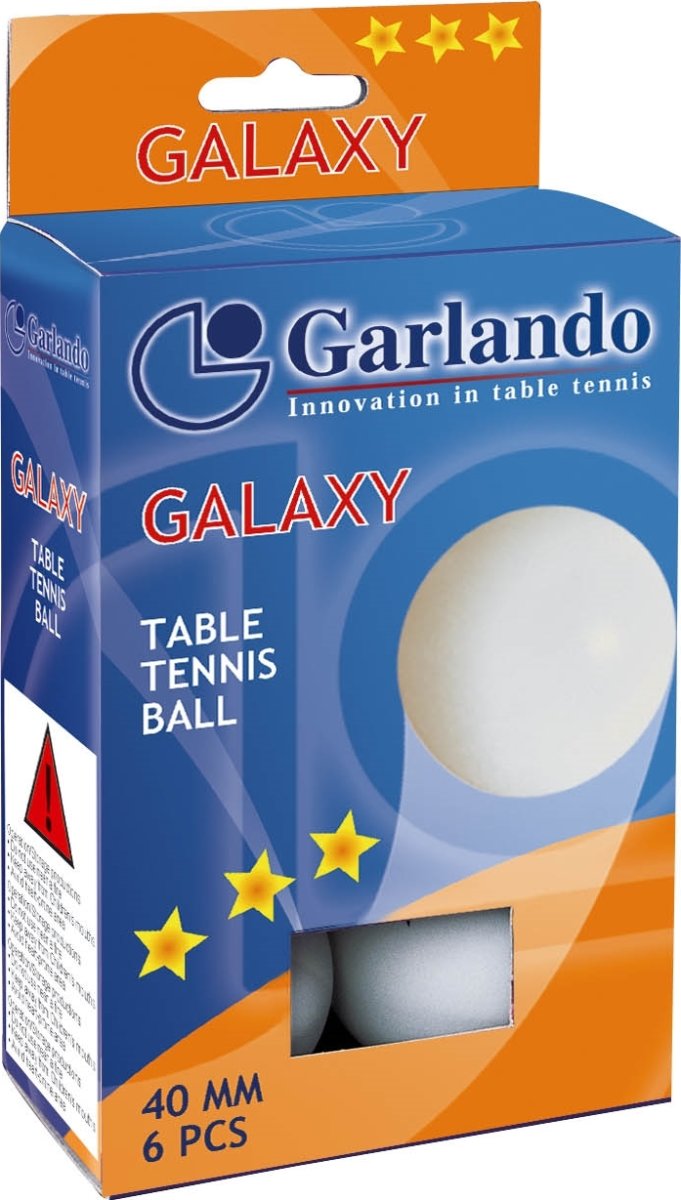 Garlando Galaxy bordtennisbollar | 6 st.
