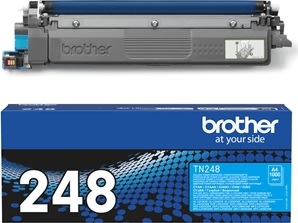 Brother TN248C lasertoner | Cyan | 1K