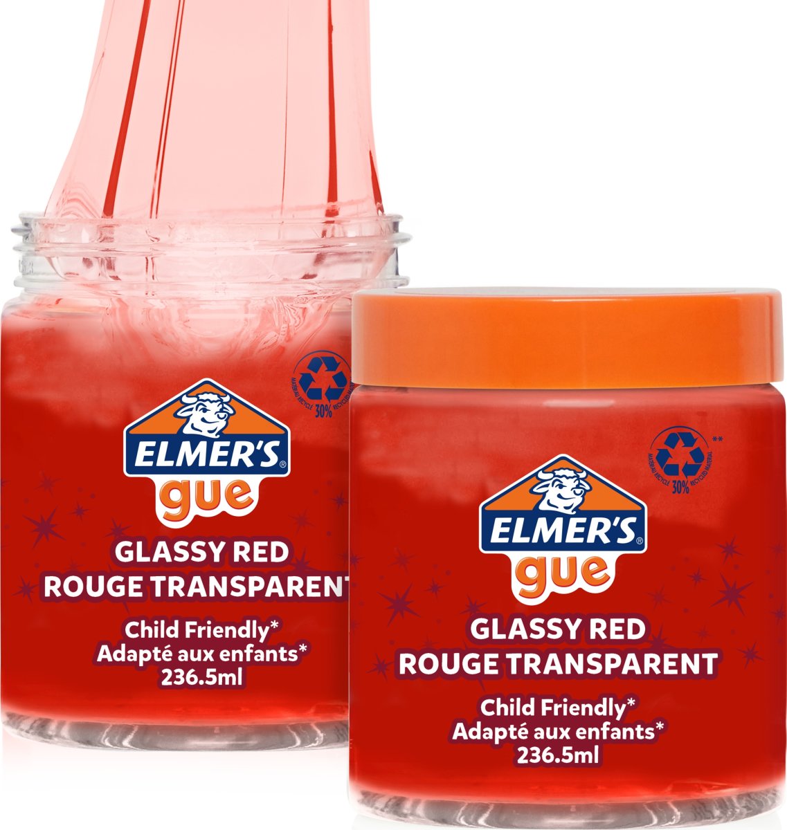Elmer's Gue färdigt slime | 236 ml | Rött