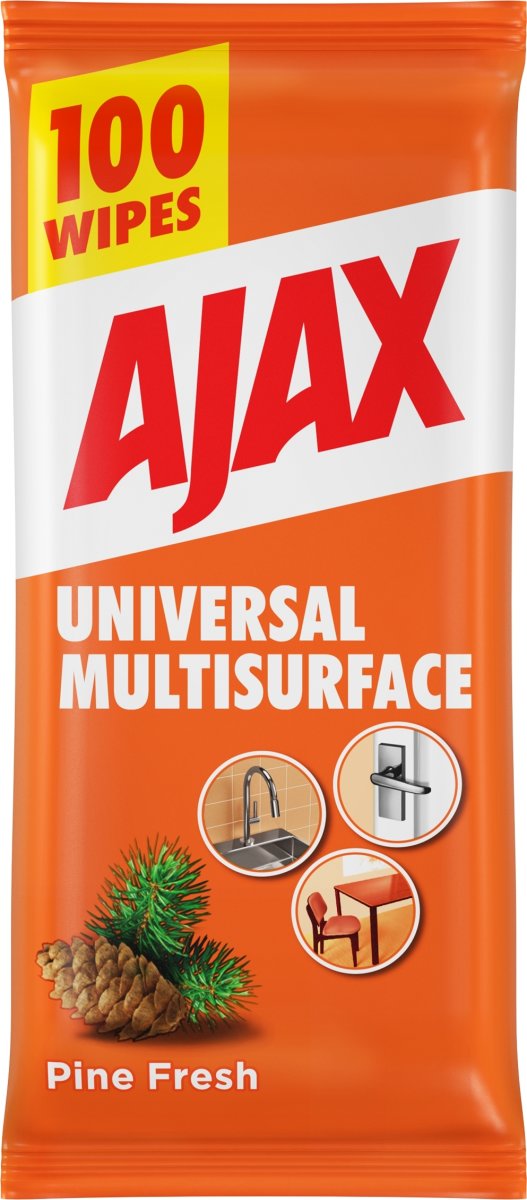 Ajax Wipes, Universal, 100 st.
