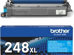 Brother TN248XLC lasertoner | Cyan | 2,3K