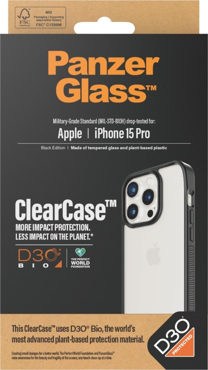 Panzerglass ClearCase mobilskal för iPhone 15 Pro