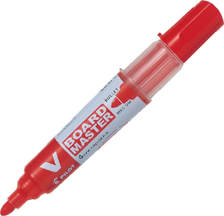 Pilot Begreen V-Board penna, rund spets, röd