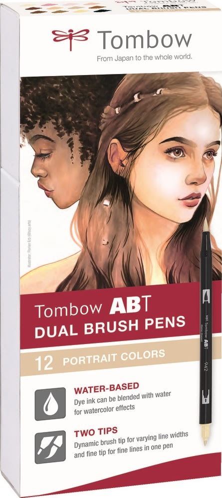 Tombow Dual penselpennor | Porträtt | 12 st.