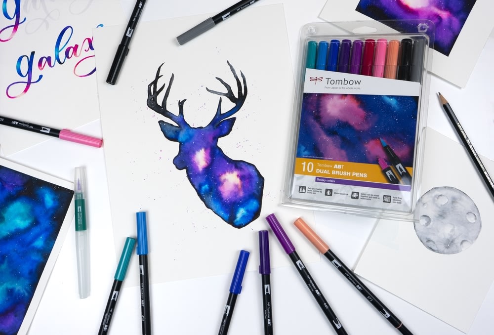 Tombow Dual penselpennor | Galaxy | 10 st.