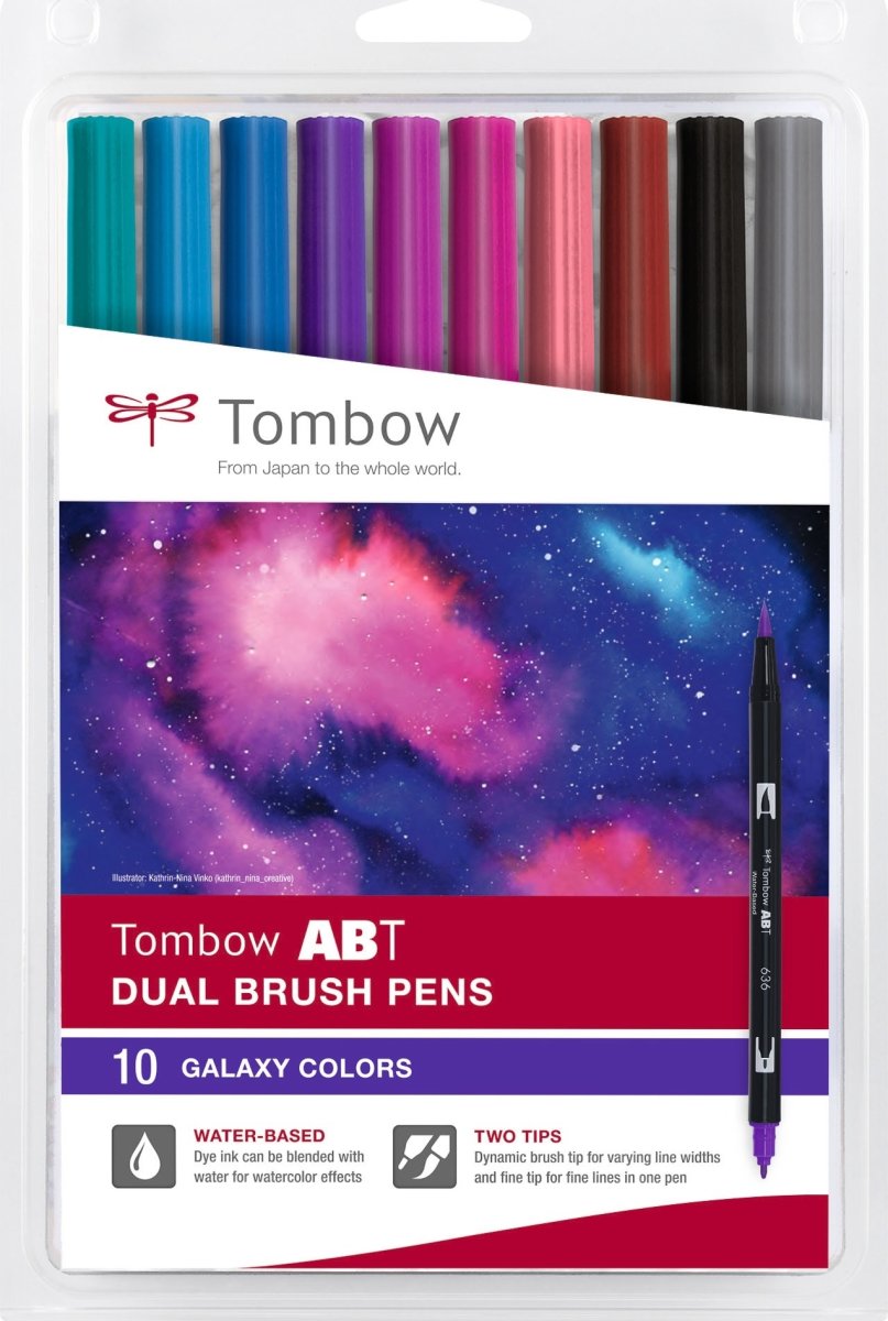Tombow Dual penselpennor | Galaxy | 10 st.