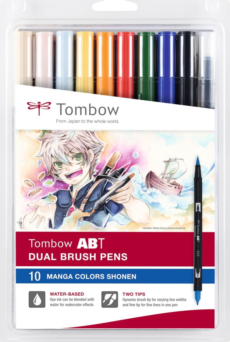 Tombow Dual penselpennor | Manga Shonen | 10 st.