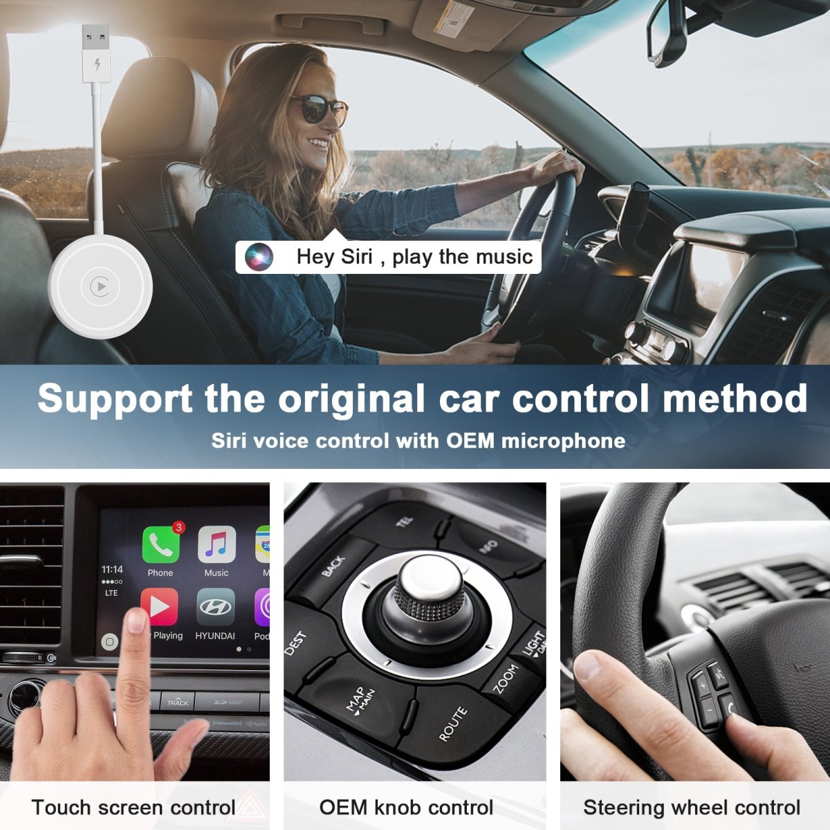 Zmartgear Apple Carplay trådlös adapter